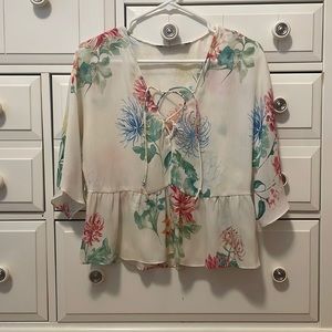 ZARA floral top